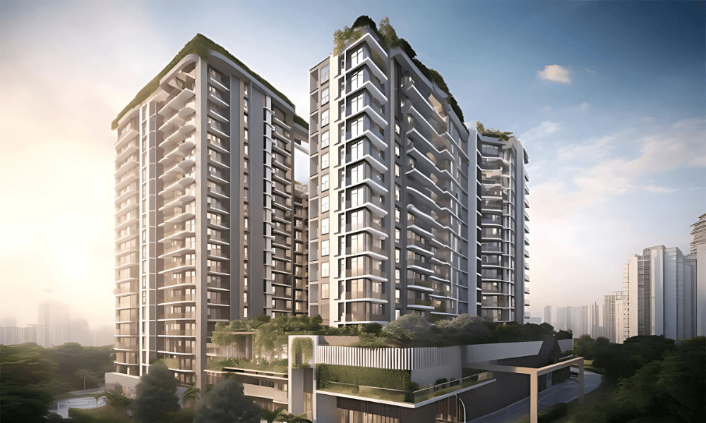Luxury 2/3/4 BHK apartments with modern architecture and premium amenities at ACE Hanei in Noida